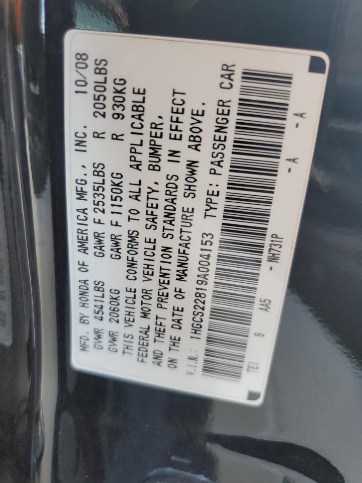 2009 HONDA ACCORD
