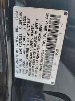 2009 HONDA ACCORD