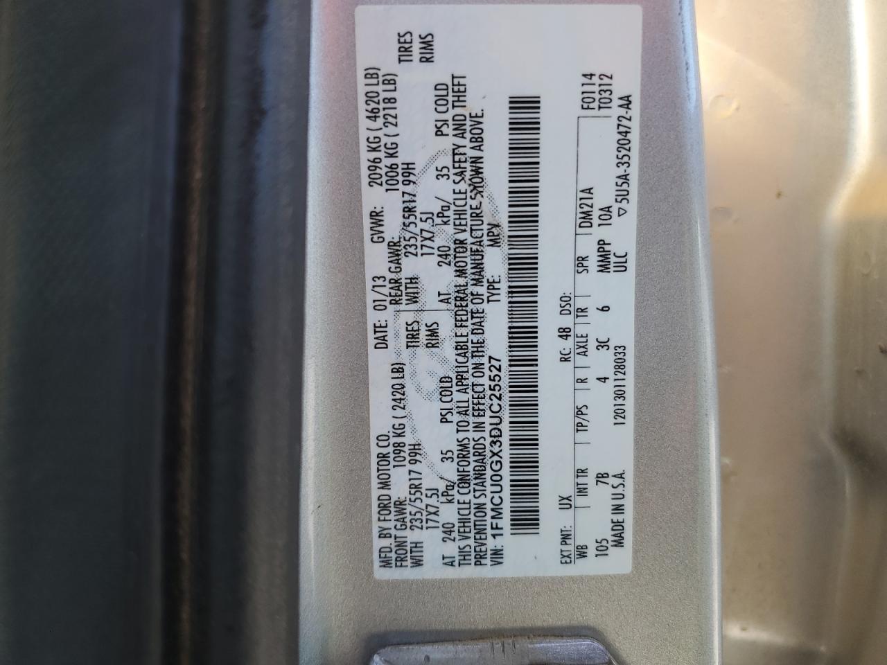 2013 FORD ESCAPE