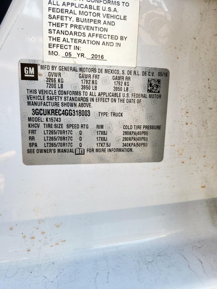 2016 CHEVROLET Silverado