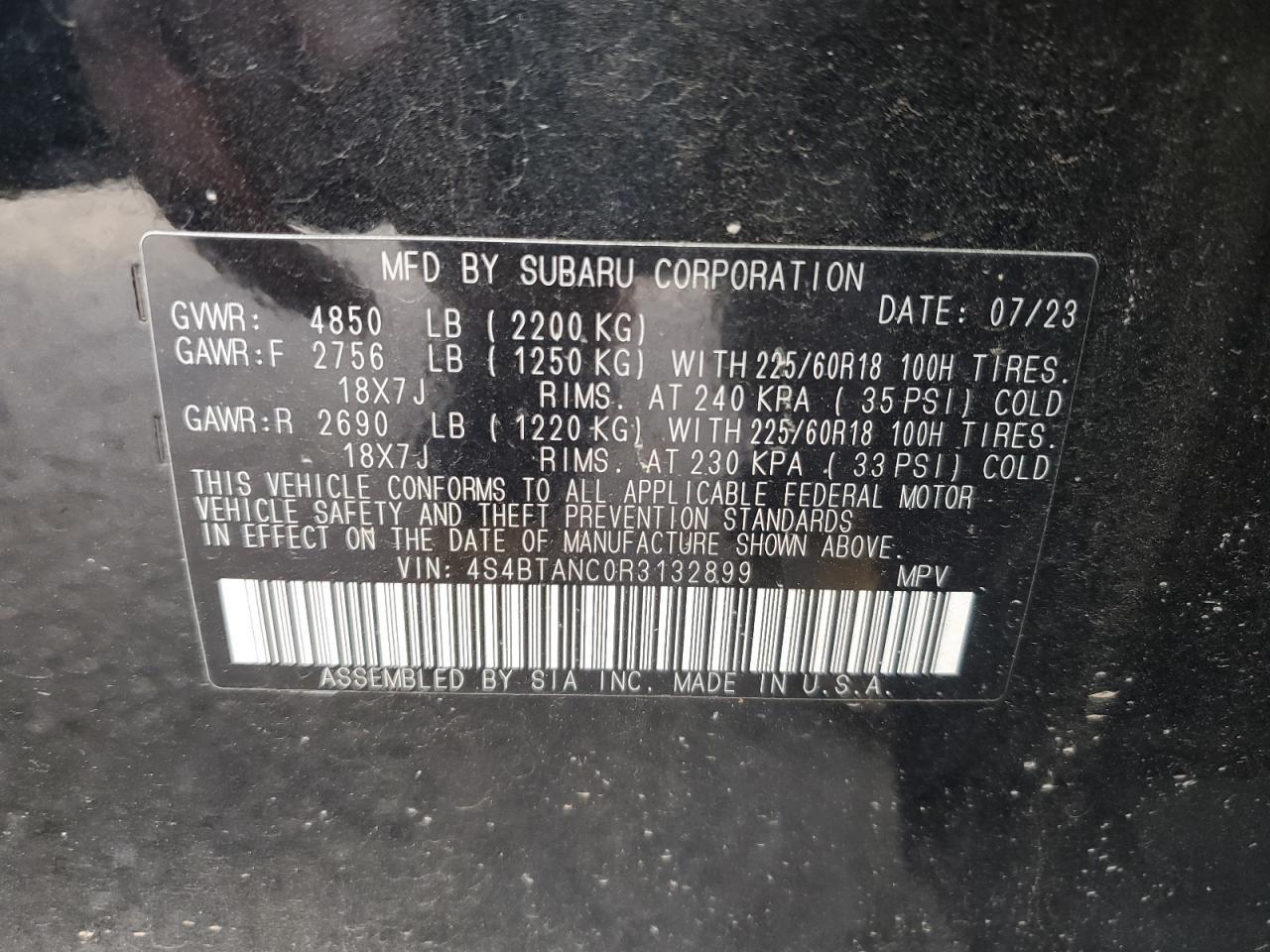 2024 SUBARU Outback
