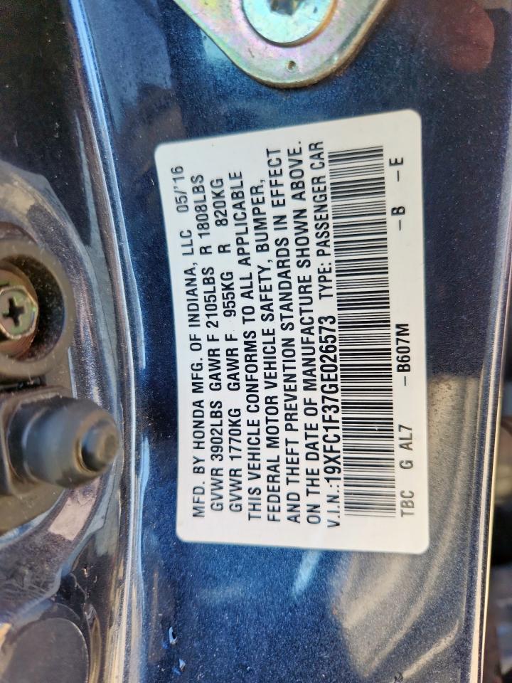 2016 HONDA CIVIC