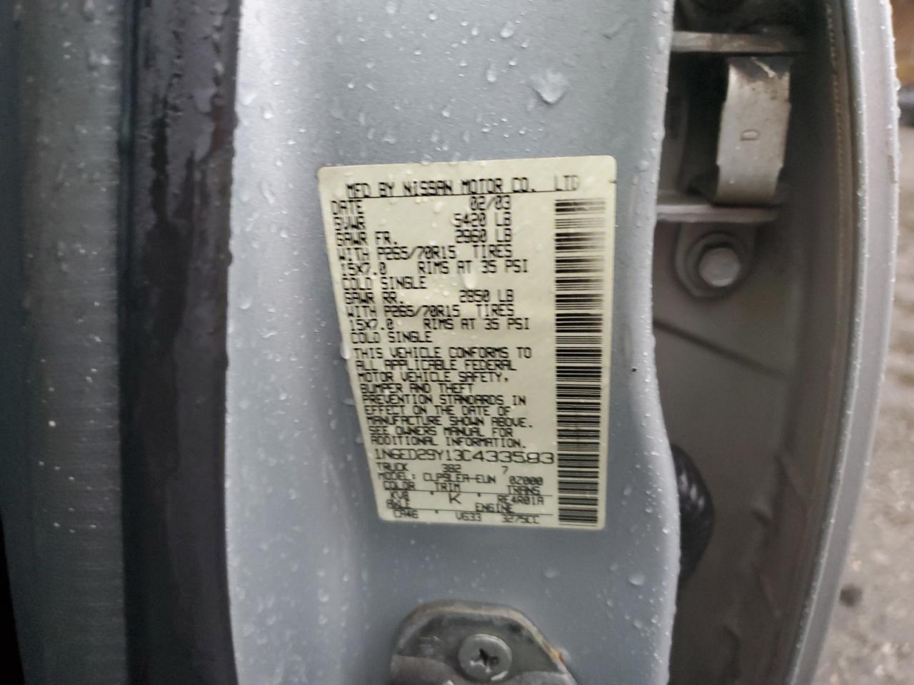 2003 NISSAN Frontier