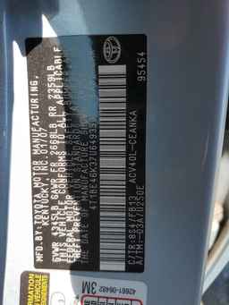 2007 TOYOTA CAMRY
