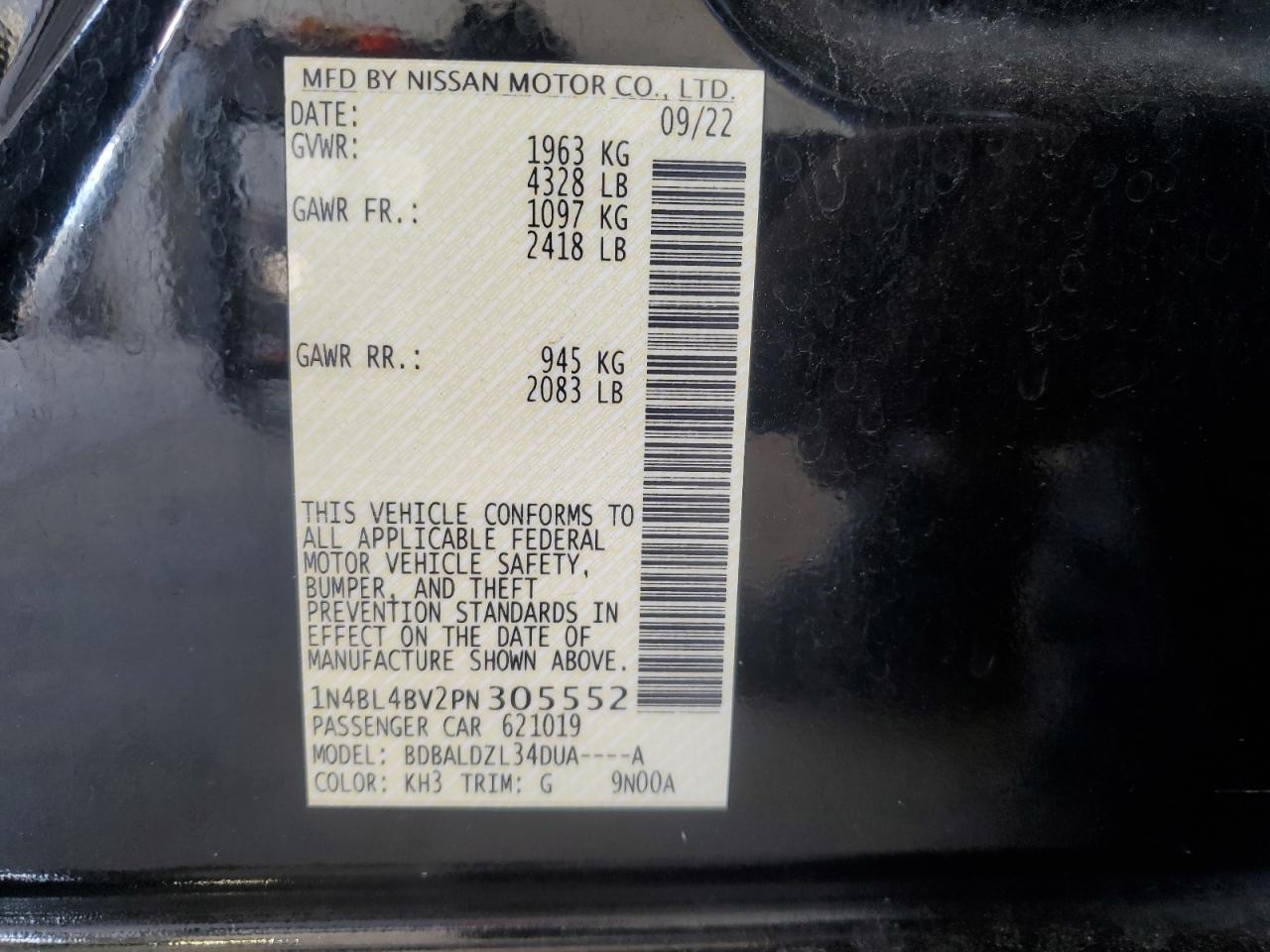 2023 NISSAN ALTIMA