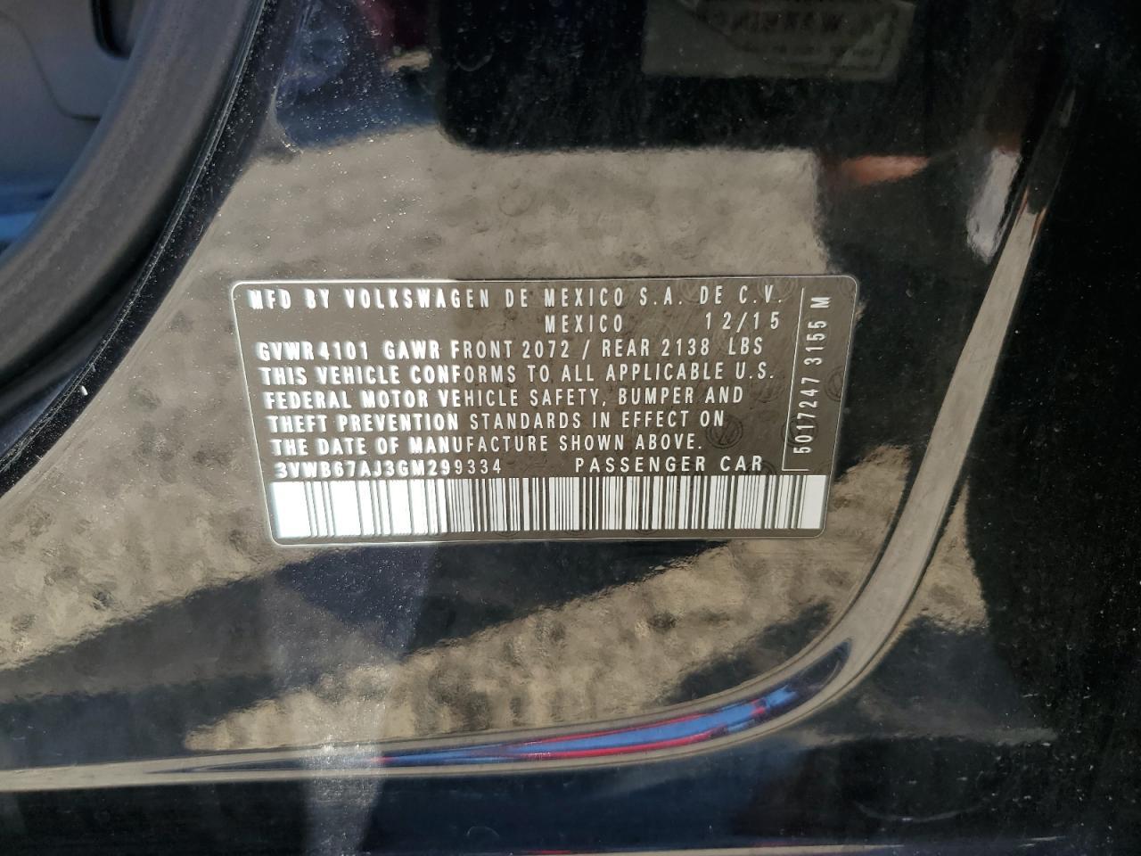 2016 VOLKSWAGEN JETTA