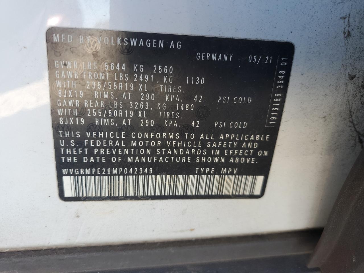 2021 VOLKSWAGEN ID.4