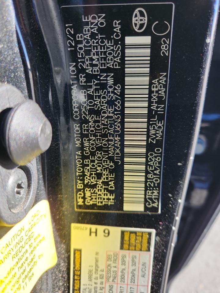2022 TOYOTA PRIUS