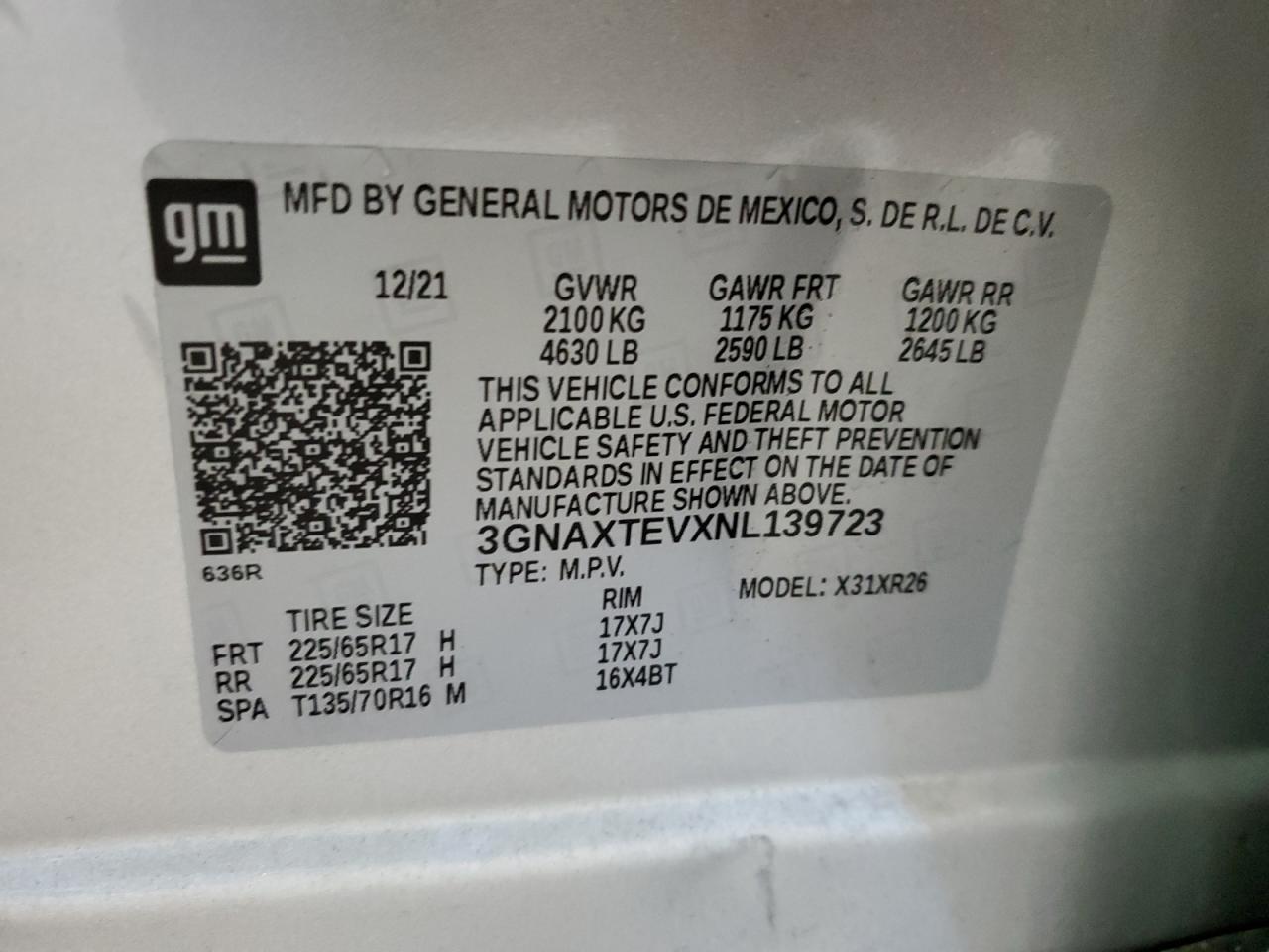 2022 CHEVROLET EQUINOX