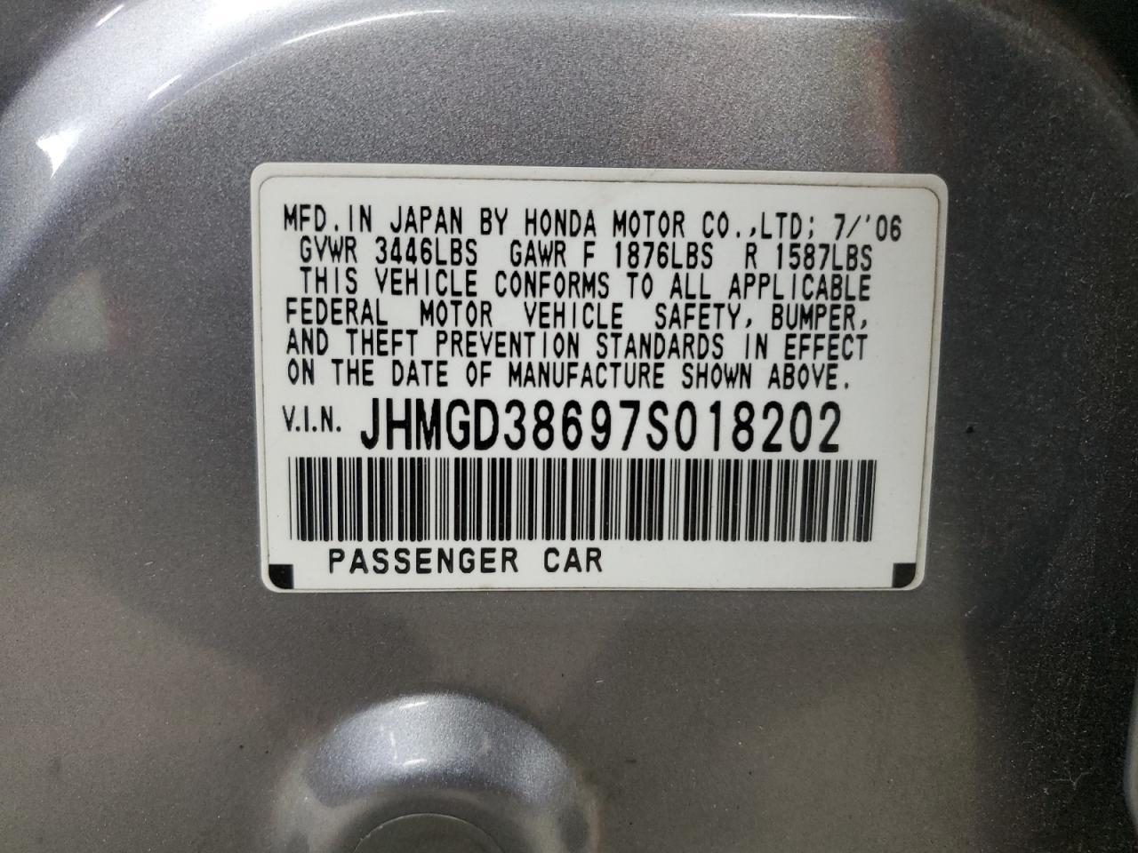 2007 HONDA FIT