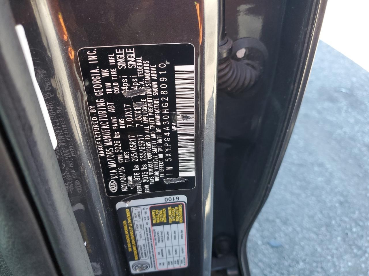 2017 KIA SORENTO