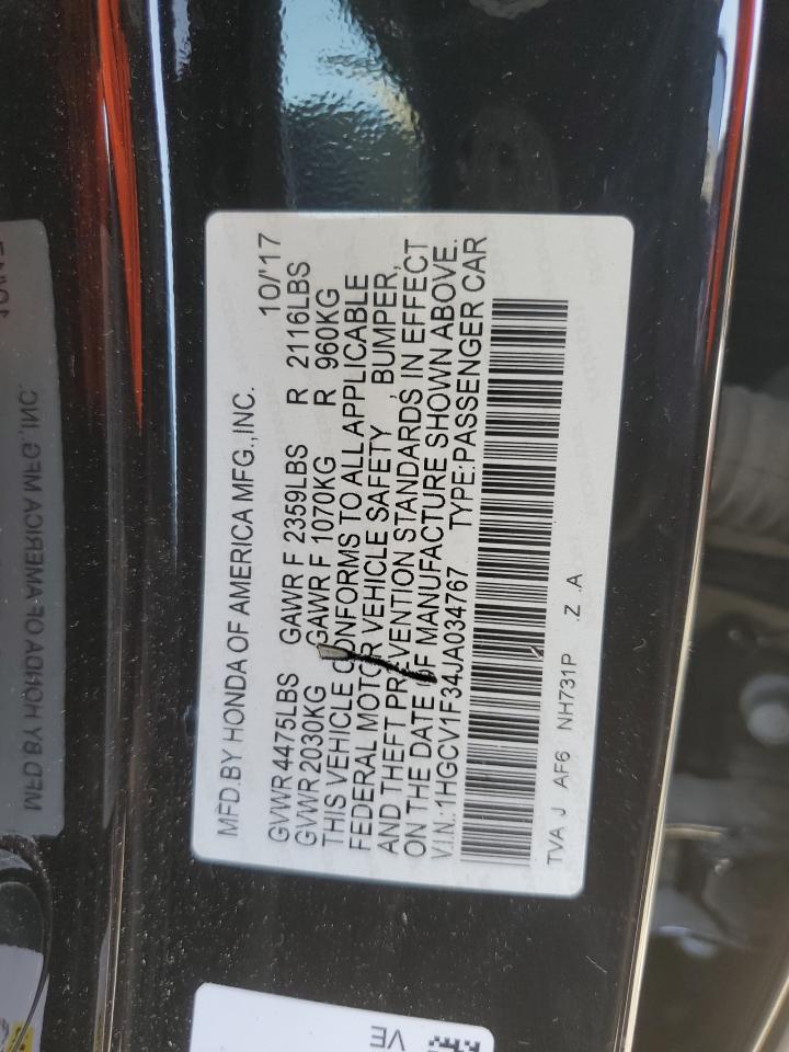 2018 HONDA ACCORD