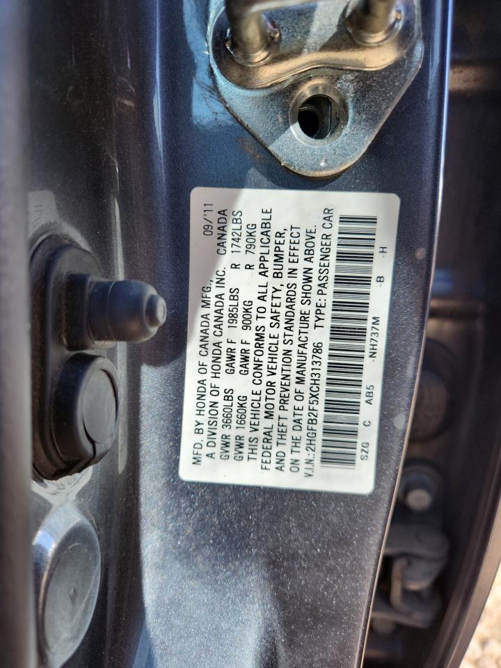 2012 HONDA CIVIC