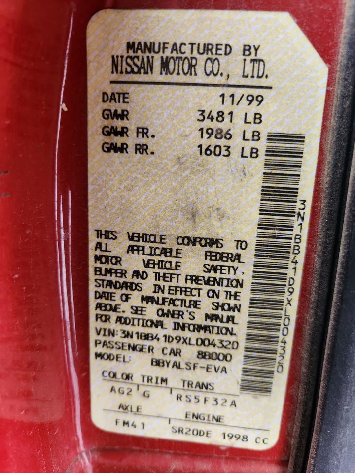 1999 NISSAN SENTRA