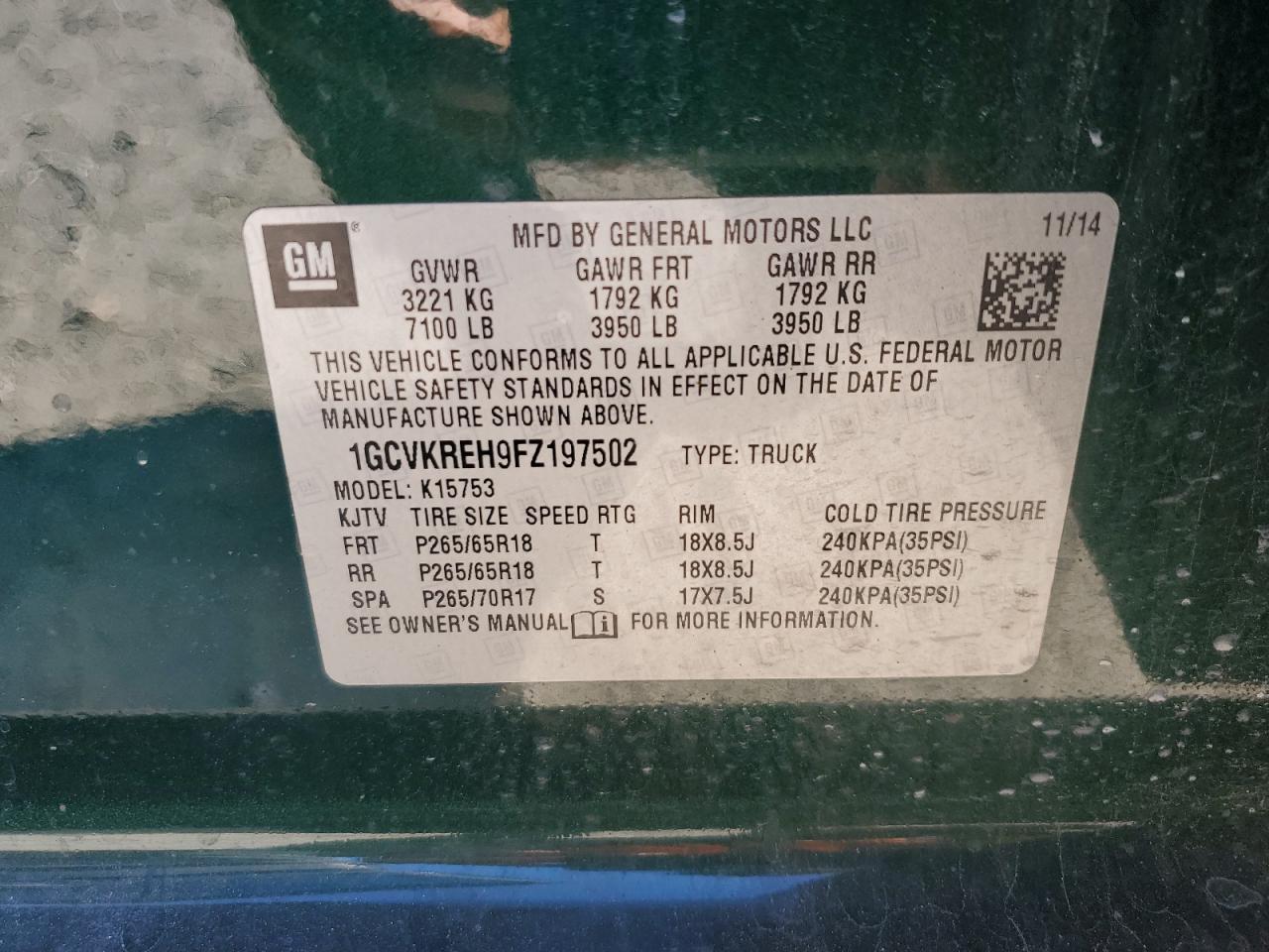 2015 CHEVROLET Silverado
