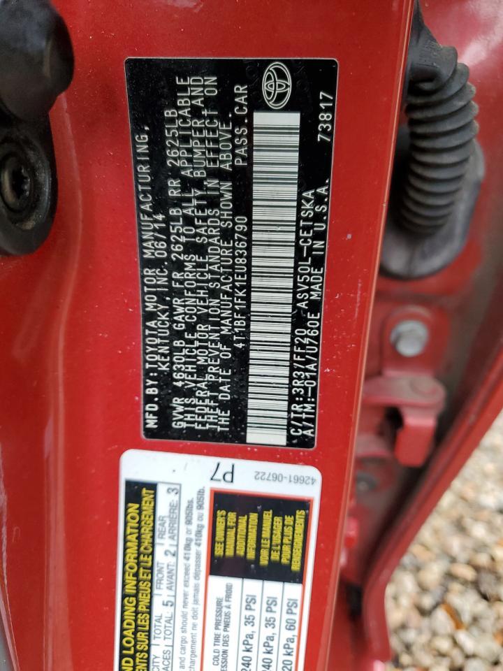 2014 TOYOTA CAMRY