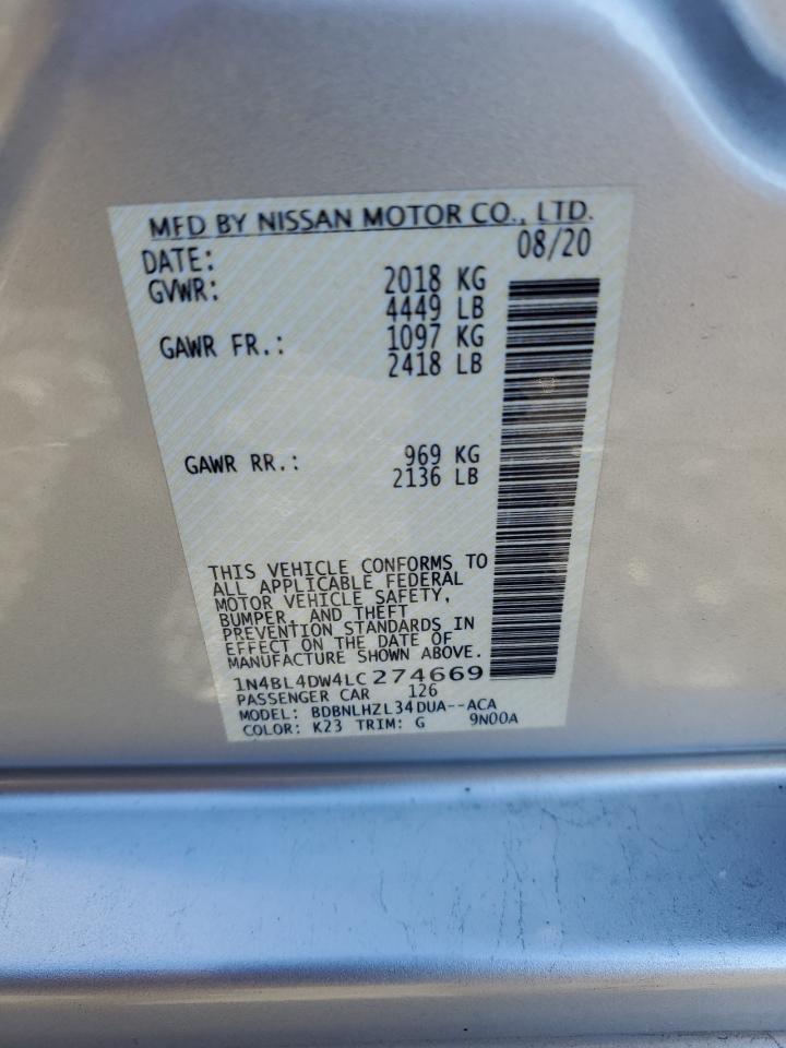 2020 NISSAN ALTIMA