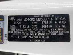 2021 KIA FORTE