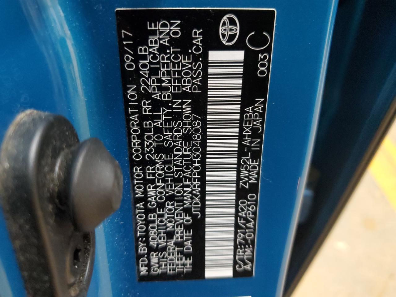 2017 TOYOTA Prius Prime