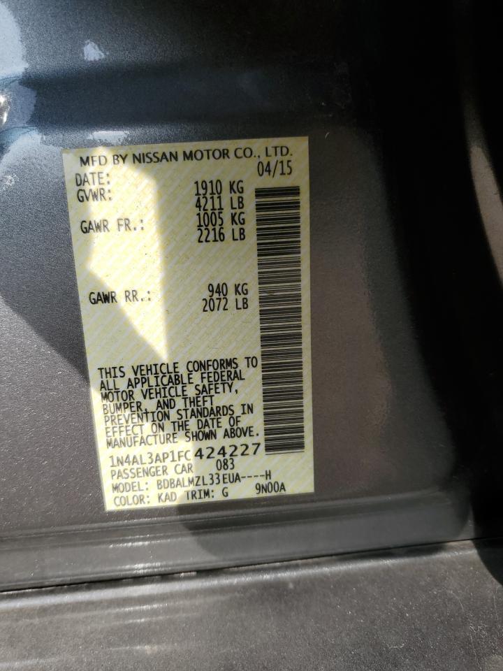 2015 NISSAN ALTIMA