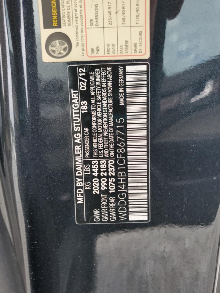 2012 MERCEDES-BENZ C-CLASS