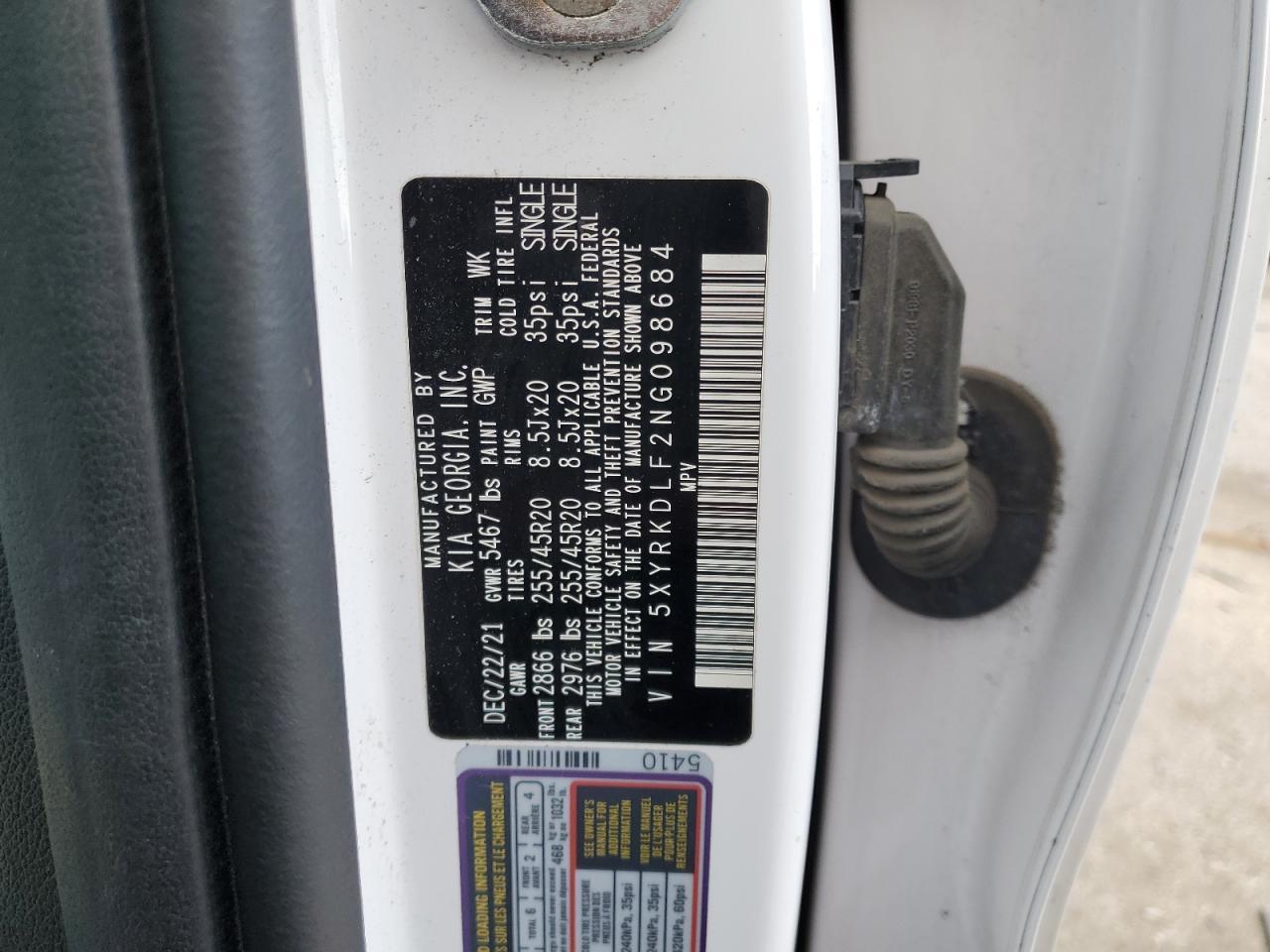 2022 KIA SORENTO