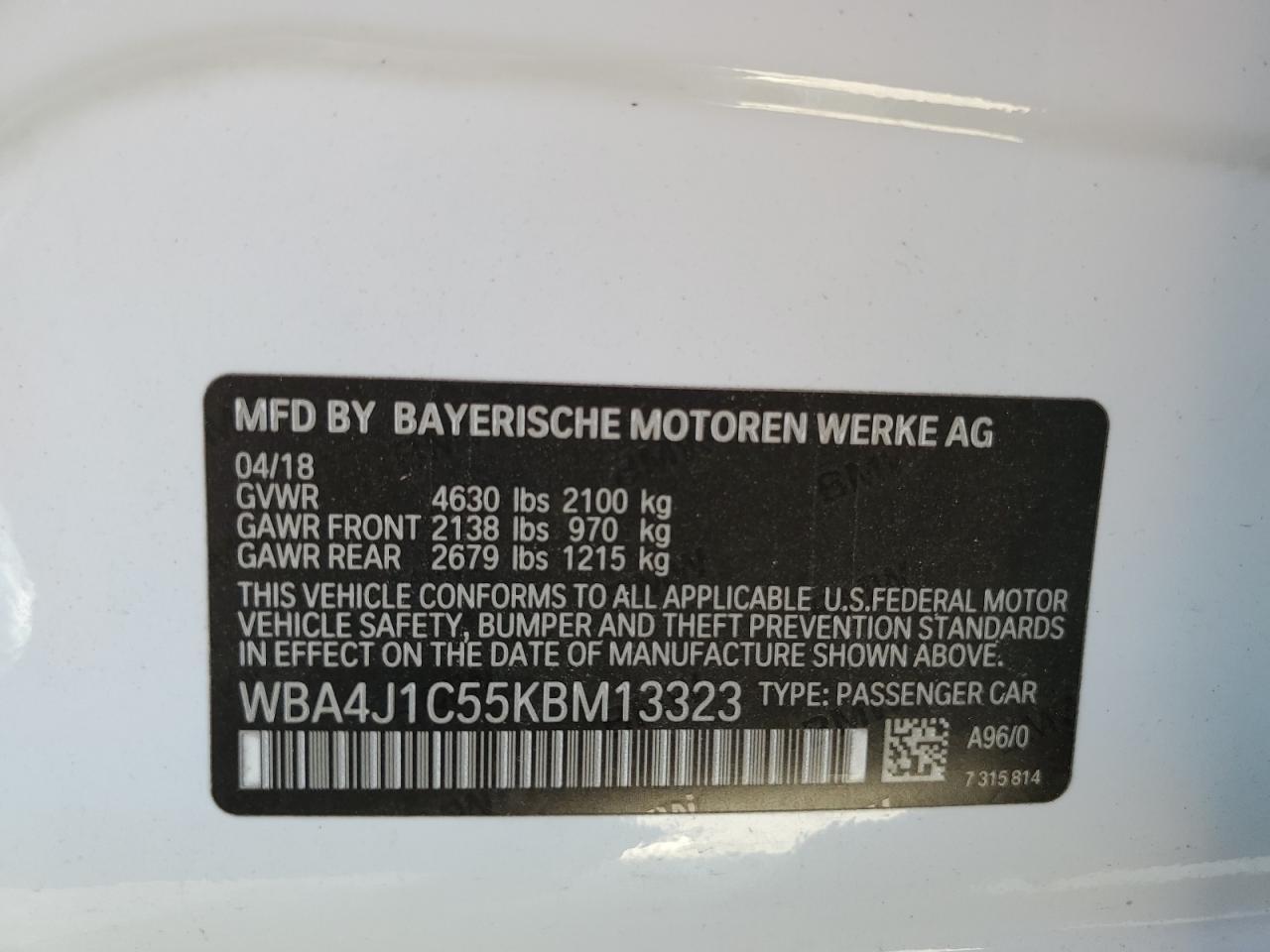 2019 BMW 4 Series