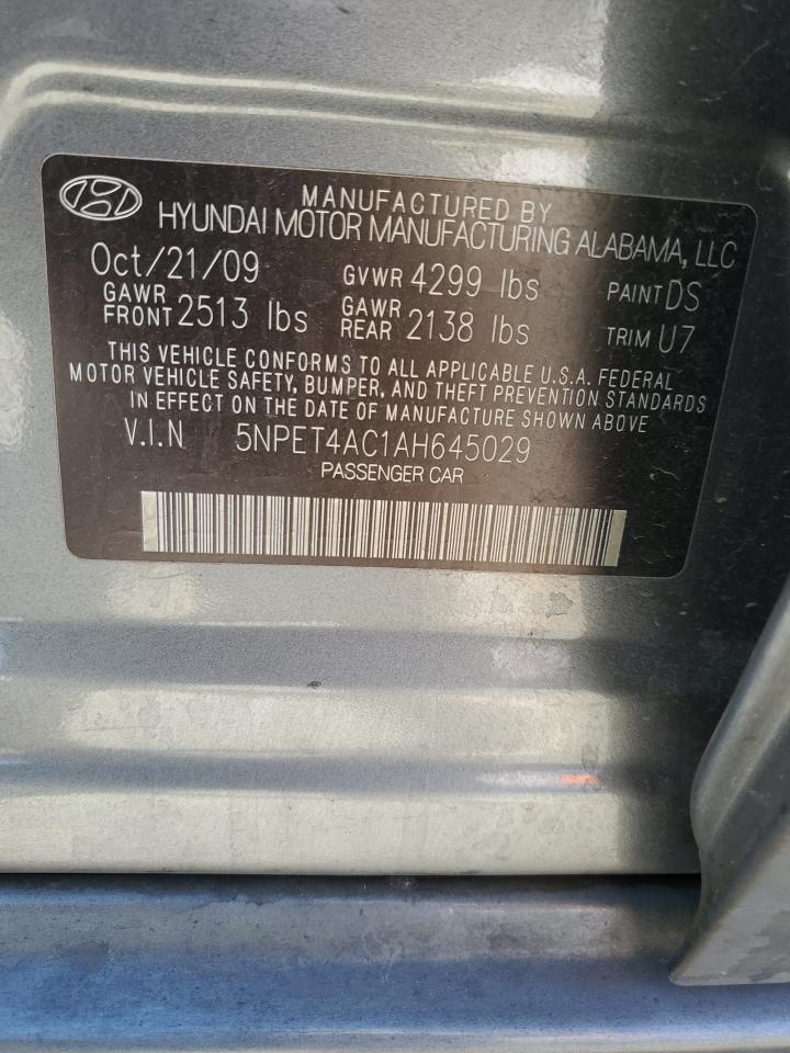 2010 HYUNDAI SONATA