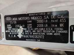 2017 KIA FORTE
