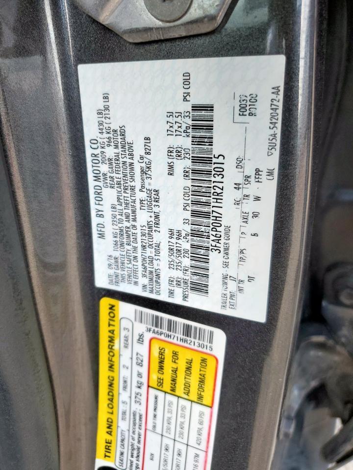 2017 FORD FUSION