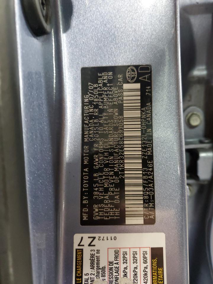 2008 TOYOTA COROLLA