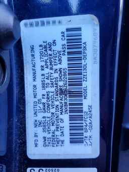2006 TOYOTA COROLLA