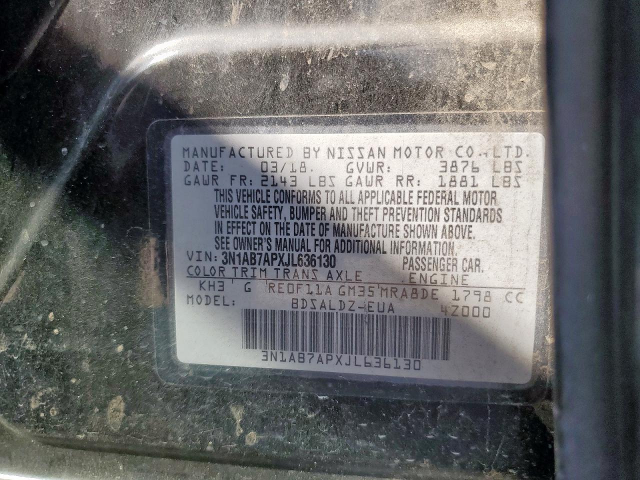 2018 NISSAN SENTRA