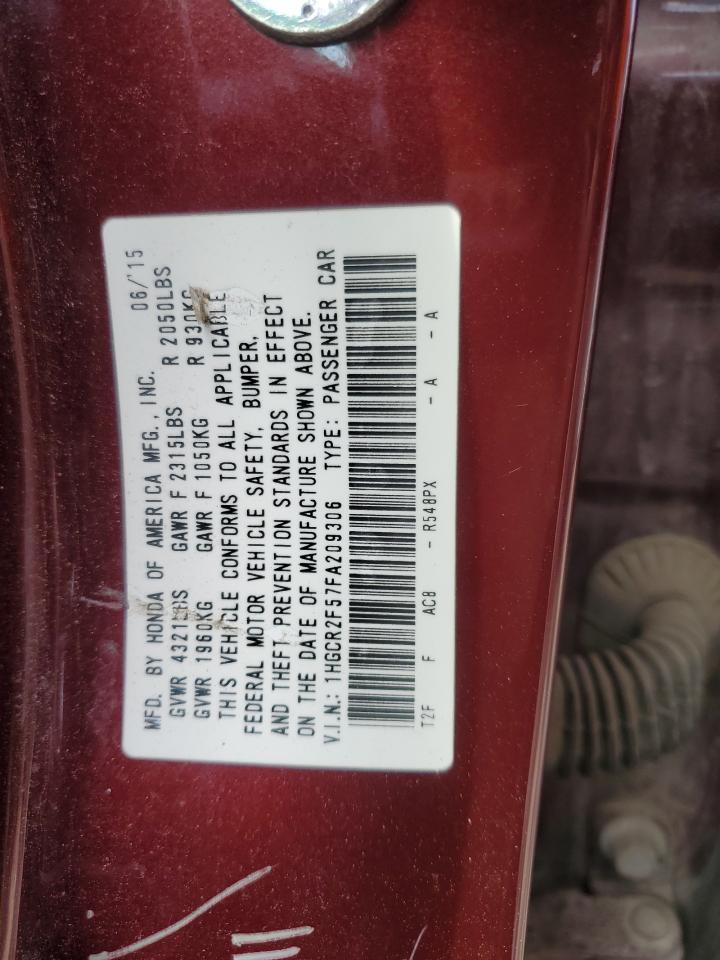 2015 HONDA ACCORD