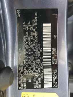 2003 TOYOTA HIGHLANDER