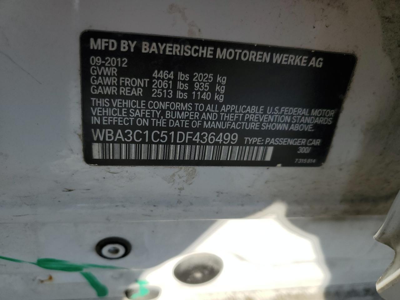 2013 BMW 3 SERIES