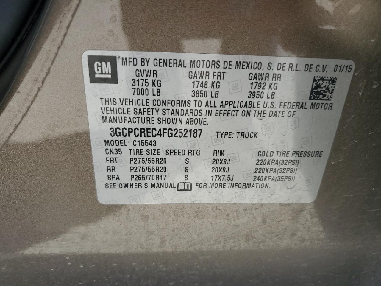2015 CHEVROLET Silverado
