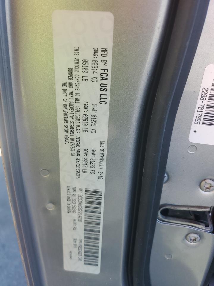 2016 DODGE CHARGER