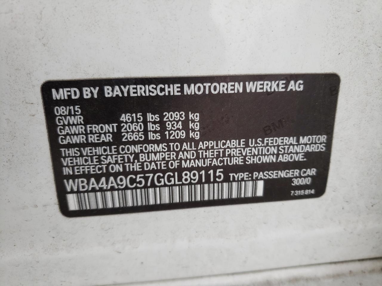 2016 BMW 4 Series