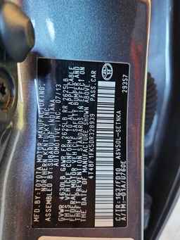 2013 TOYOTA CAMRY