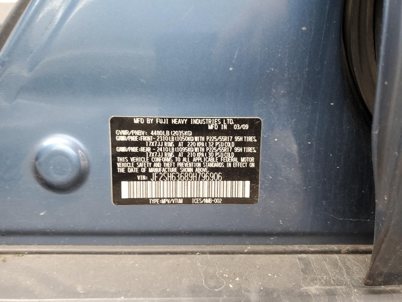 2009 SUBARU FORESTER