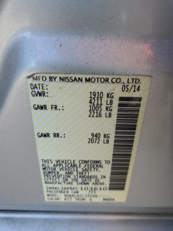 2015 NISSAN ALTIMA