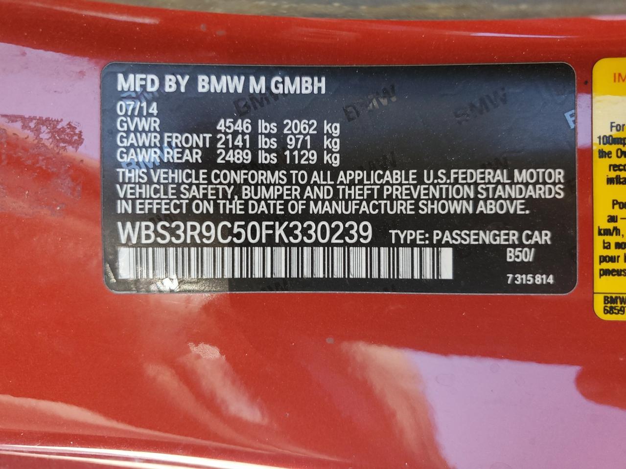 2015 BMW M4