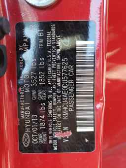 2013 HYUNDAI ACCENT