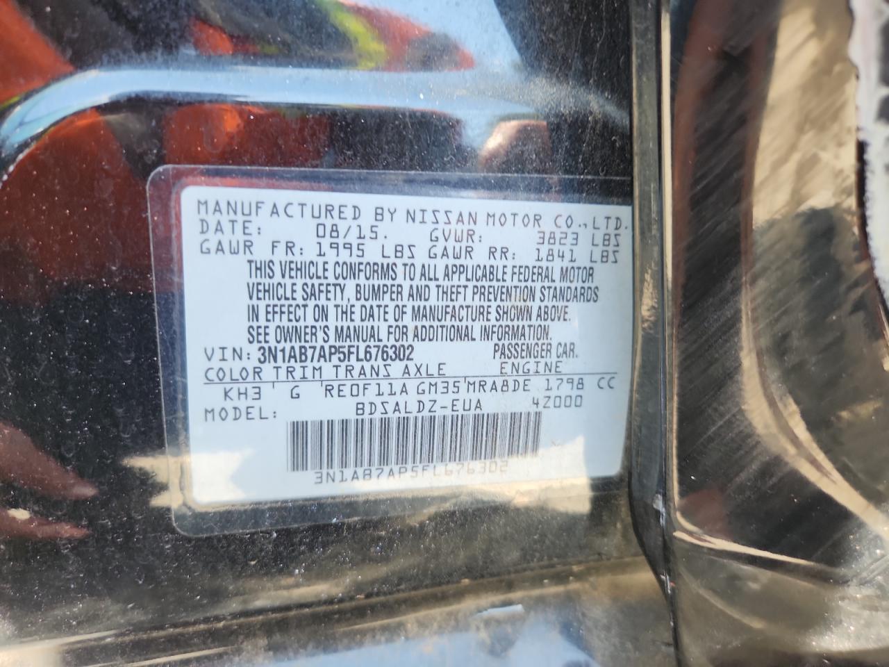 2015 NISSAN SENTRA