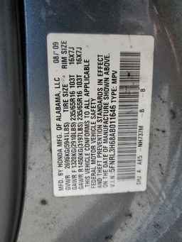 2010 HONDA ODYSSEY