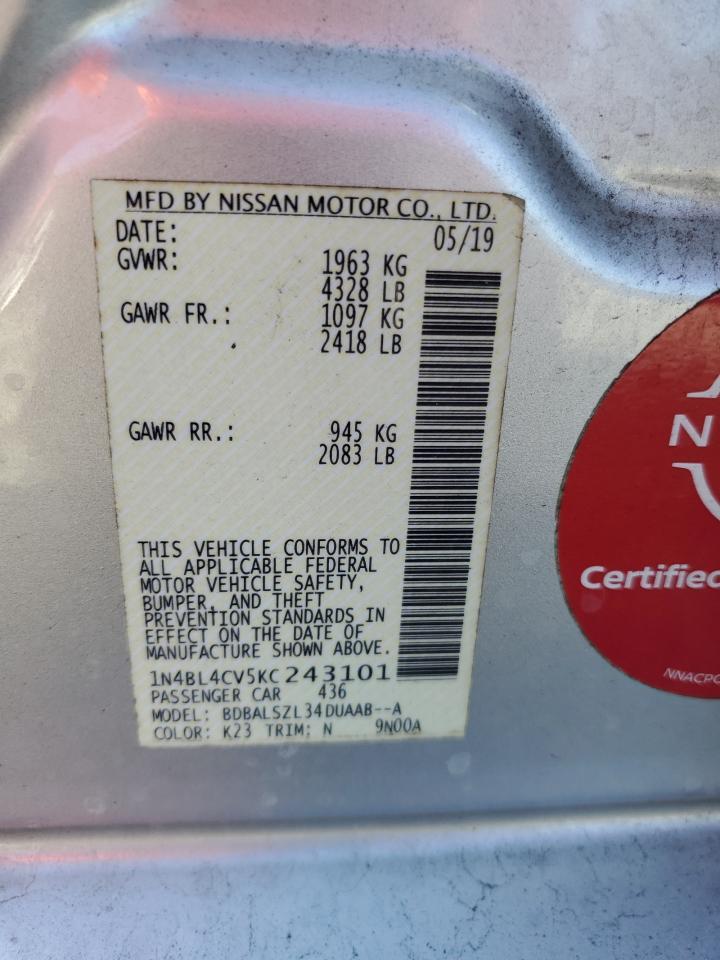 2019 NISSAN ALTIMA
