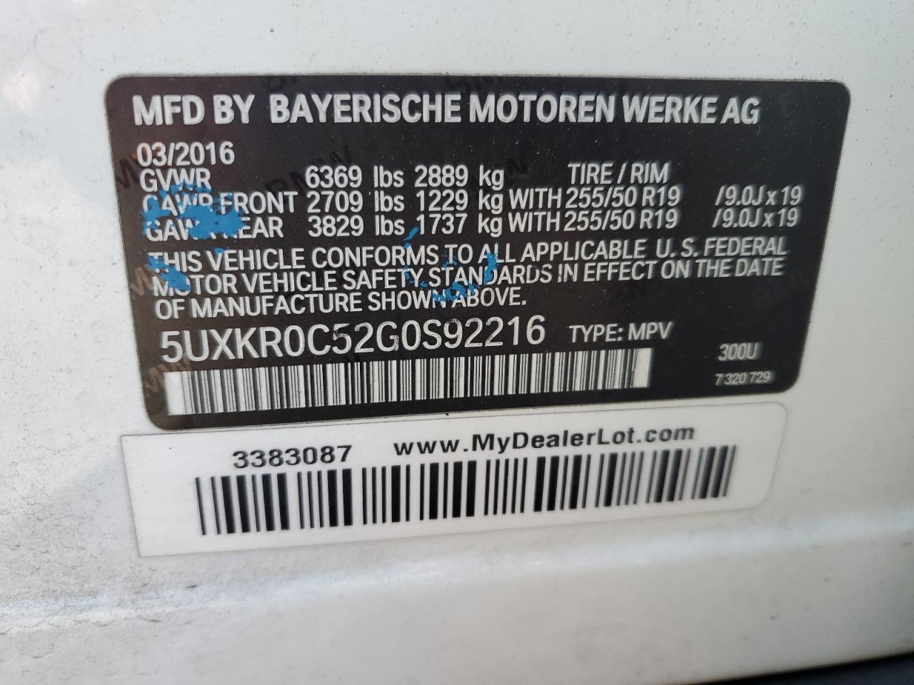 2016 BMW X5