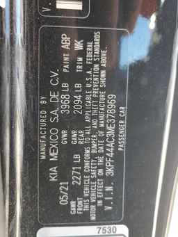 2021 KIA FORTE