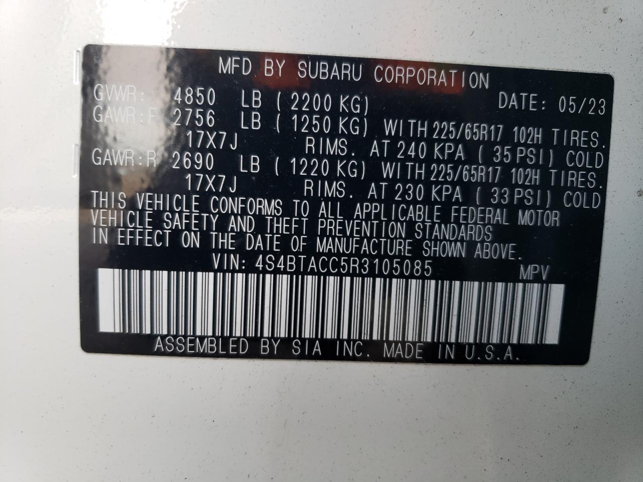 2024 SUBARU Outback